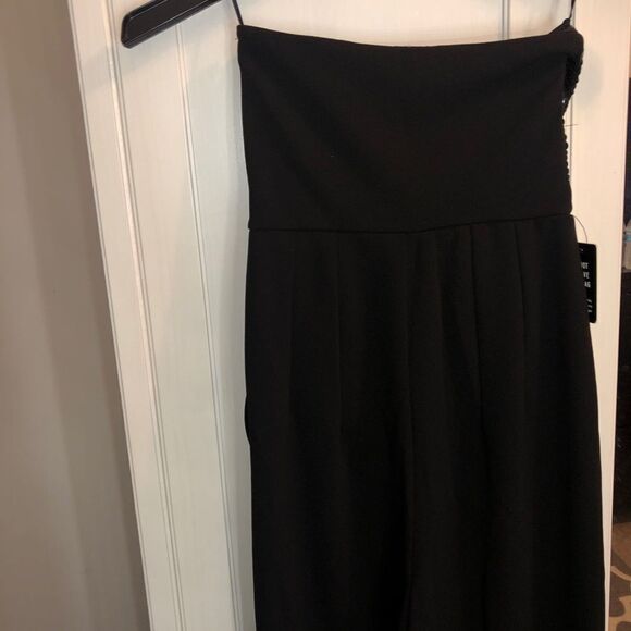 NWT Express sequin black jumpsuit size 0 - Picture 5 of 5